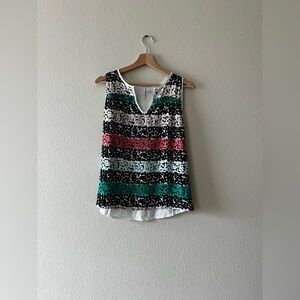 Elle Multicolor Striped Tank Top